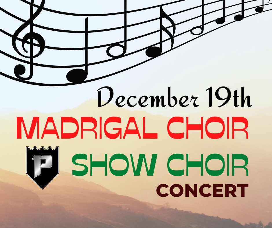 Madrigal-Show Choir Concert Announcement