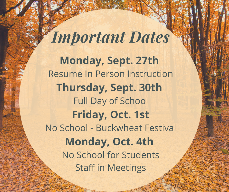Important Dates