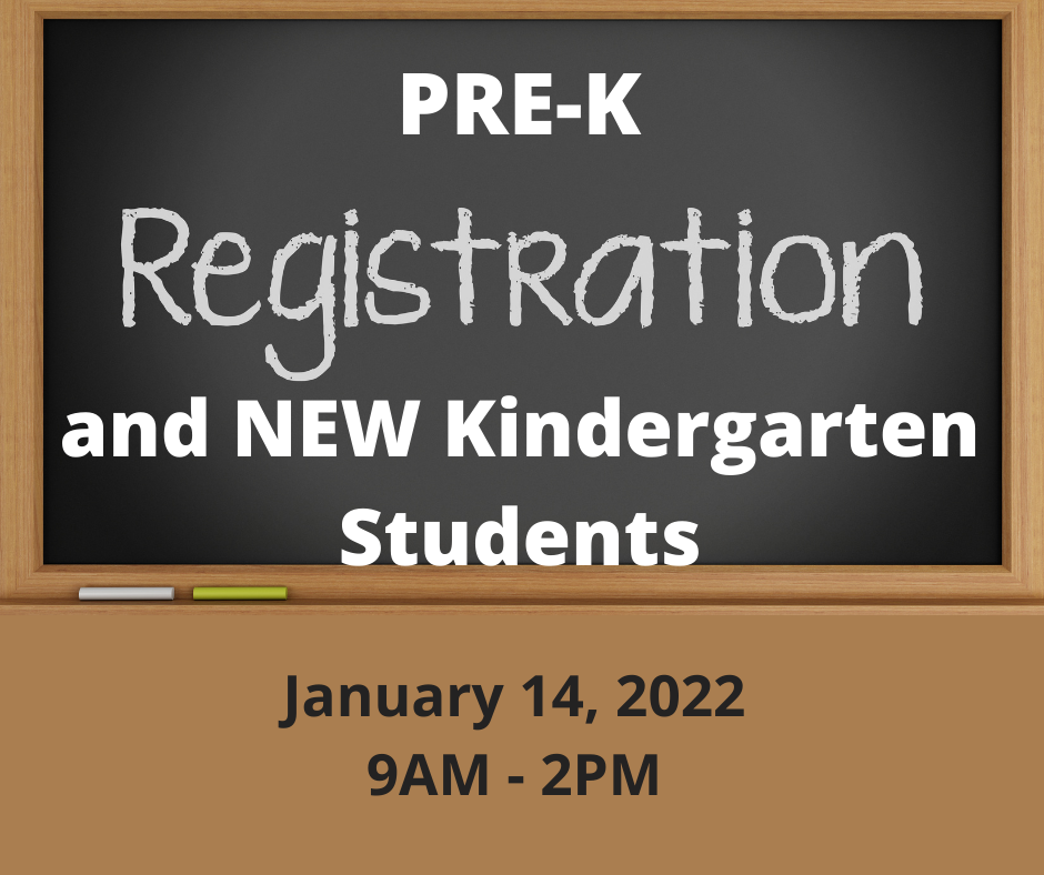 PreK and K Registration for the 2223 Open Terra Alta/East Preston School