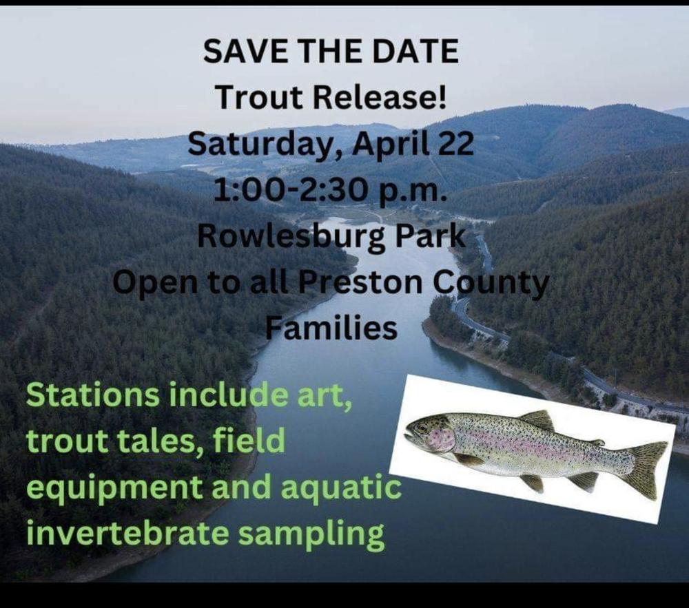 Trout Release at Rowlesburg Park