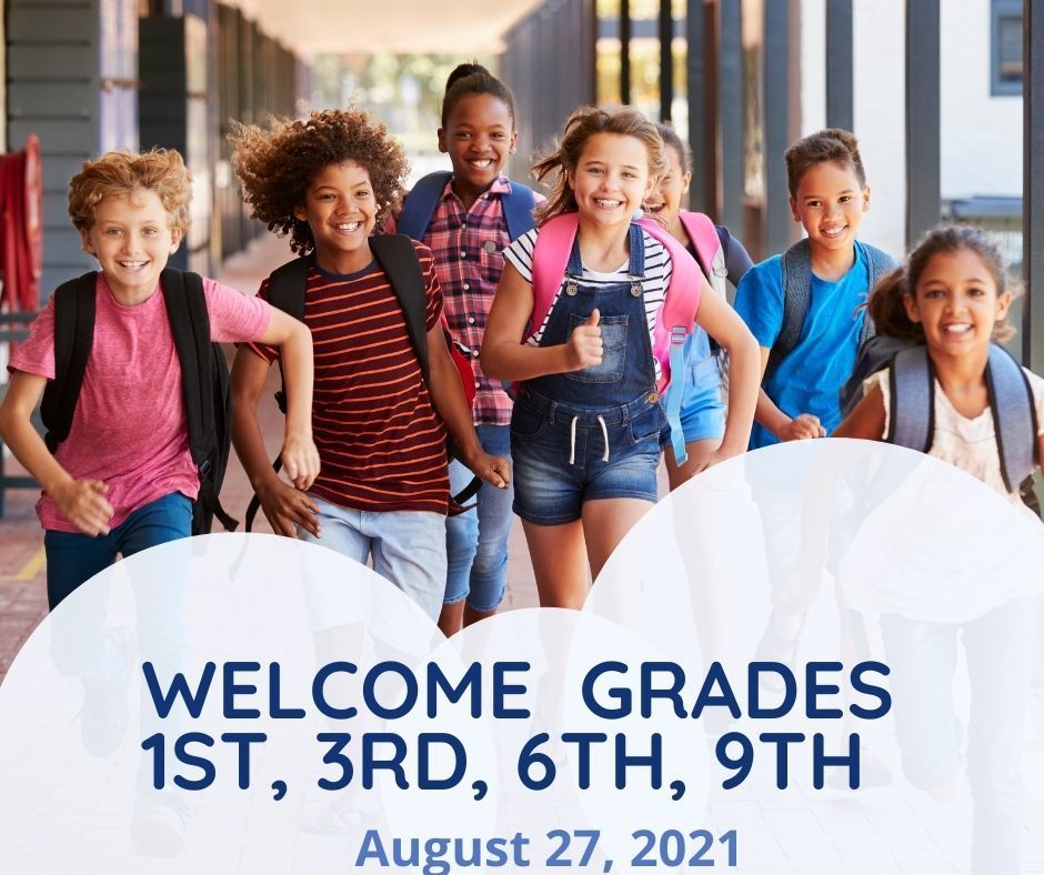 Wecome Grades 1, 3, 6 and 9