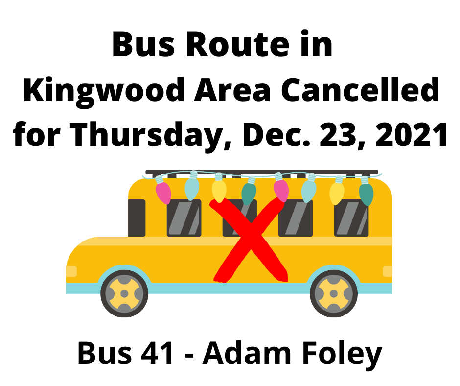 bus route cancelled