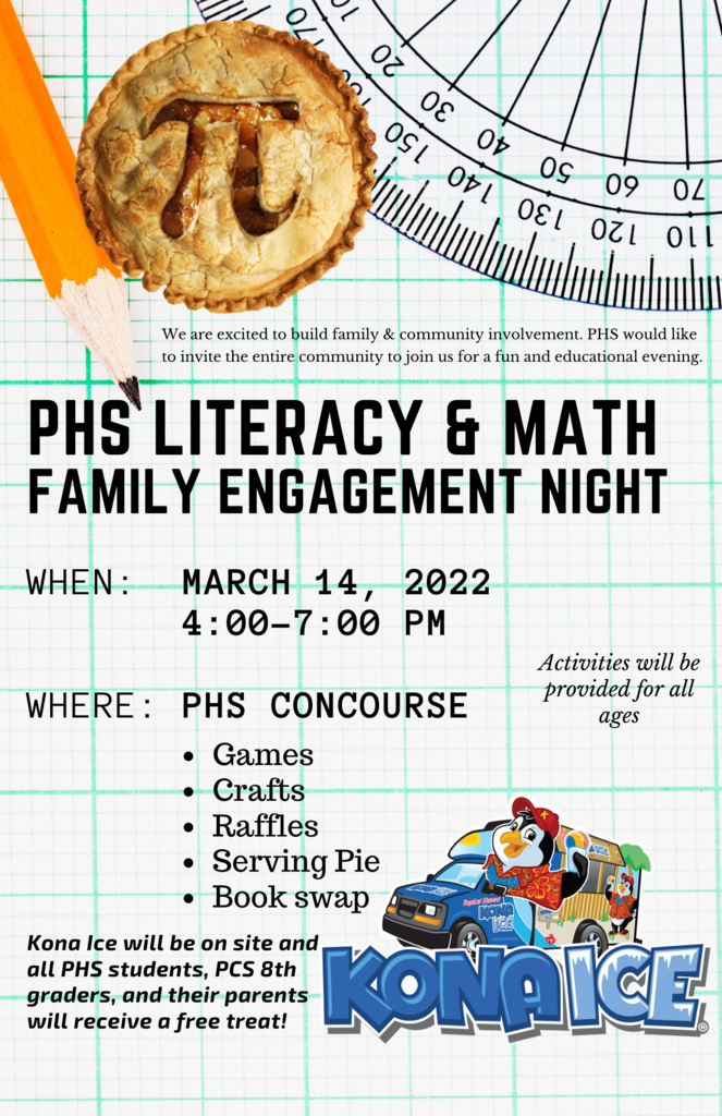 PHS Literacy and Math Night